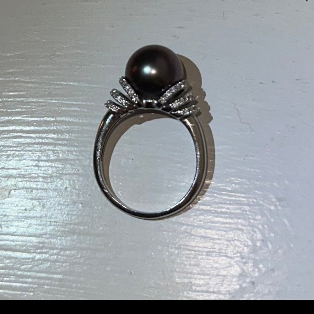EFFY 18 kt Haitian Black Pearl Ring